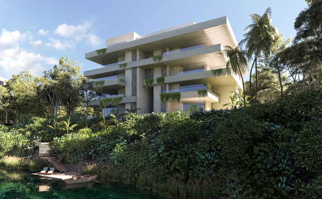 departamento en preventa informacion showroom mayakoba country club carretera federal chetumal  puerto juarez playa del carmen solidaridad quintana roo p58g1La